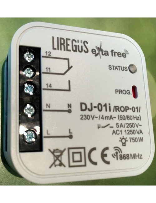 Wireless lighting control kit (class 1) with frame, white