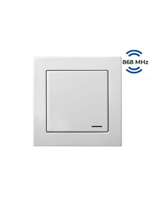 Wireless lighting control kit (class 1) with frame, white