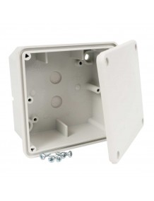 Box, well mounted, distribution box, IP54, 116 x 116 x 55 mm, light grey RAL 7035 8112_KA