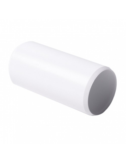 Pipe, plastic, for cable, white, d40mm, COUPLING