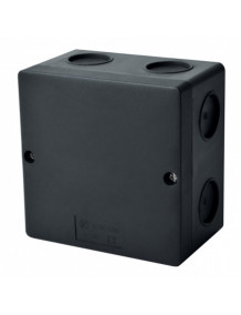 Box, surface mounted, distribution box, IP66, UV, 101 x 101 x 47mm, black