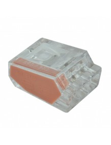 ტერმინალური ბლოკი, ჭანჭიკის გარეშე, 3 x 1 - 2,5 მმ 2, 13,5 x 9,5 x 9,5