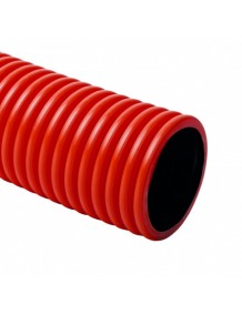 Corrugated pipe, d 63mm, red