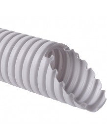 Corrugated pipe, with wire, d 40mm, grey