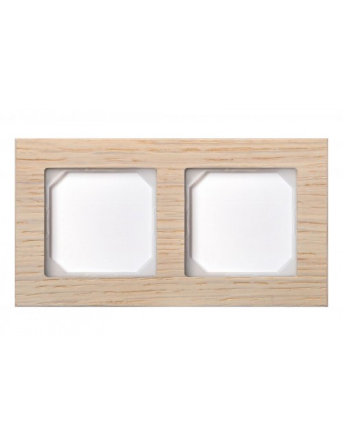 Frame, for 2 units, white oak