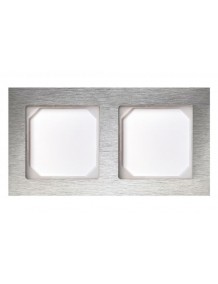 Frame, for 2 units, aluminum