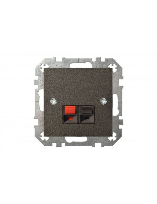 Socket, for sound system, without frame, black