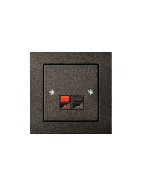 Socket, for sound system, without frame, black