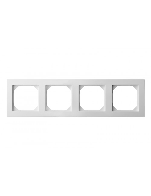 ჩარჩო, ოთხიანი, SLIM, თეთრი