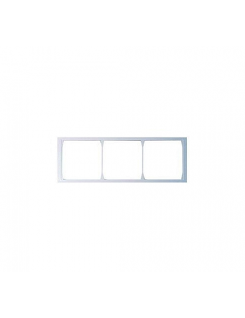 Frame, for 3 units, white 
