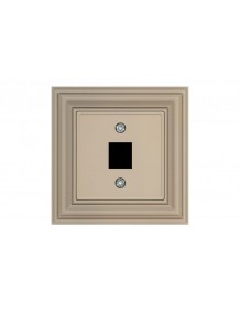 უნივერსალური RJ45, TV/HDMI/USB/S-Video/RCA გლუვი კრემისფერი Retro AIKL-011-01.E/CH