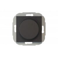 დიმერი, უნივერსალური, 40-400W, LED, ჩარჩოს გარეშე, გლუვი შავი Retro ISR-002-01.R/ON59 