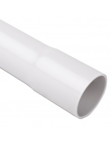 Pipe, plastic, for cable, light grey, IK06, d 32mm 1532_KC 