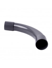 Pipe, plastic, for cable, dark grey, d16mm, ELBOW 90 degree  4116_LB