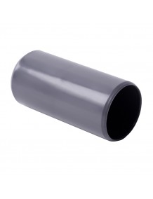 Pipe, plastic, for cable, dark grey, d16mm, COUPLING 0216E_LB