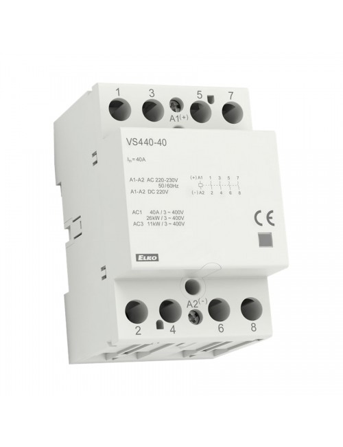 Contactor 4x40A, VS440-40 230V AC/DC