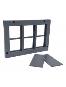 ჩარჩო, როზეტებისთვის KOPOBOX 80-ისთვის.  PP 80/45/6_LB