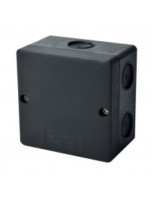 Box, surface mounted, distribution box, IP66, UV, 81 x 81 x 54mm, black KSK 80_FA 