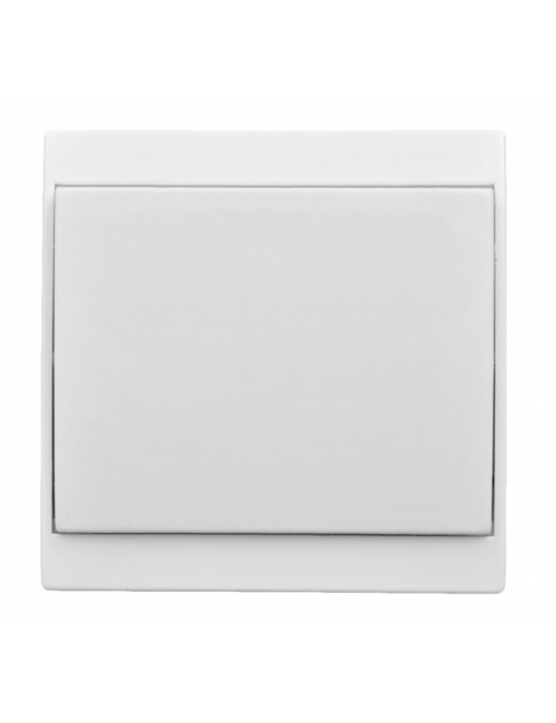 Switch, without frame, white, single-pole, flush mounted